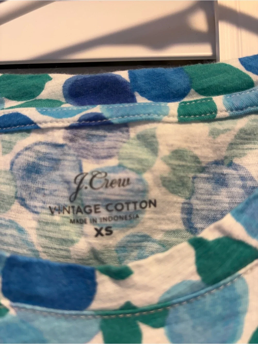 J.Crew Blueberries All-Over Print Short Sleeve T-Shirt - Size XS